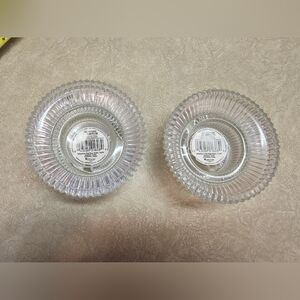Crystal Candle Holders Set Of 2 Vintage